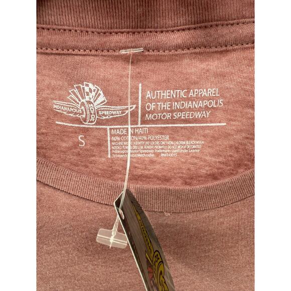 Indianapolis Motor Speedway Womens T Shirt Circle Logo Size Small Mauve - Picture 6 of 6